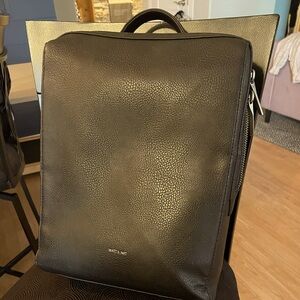 Matt & Nat Black Vegan Leather Backpack